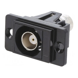 Adaptor BNC Soclu Ambele Părți 50Ω Metal 29mm Negru | Electronic-mag.ro | Componente Electronice