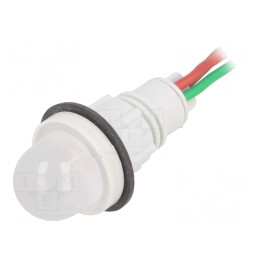 Lampa LED de Control Roșu/Verde 24V Ø13mm