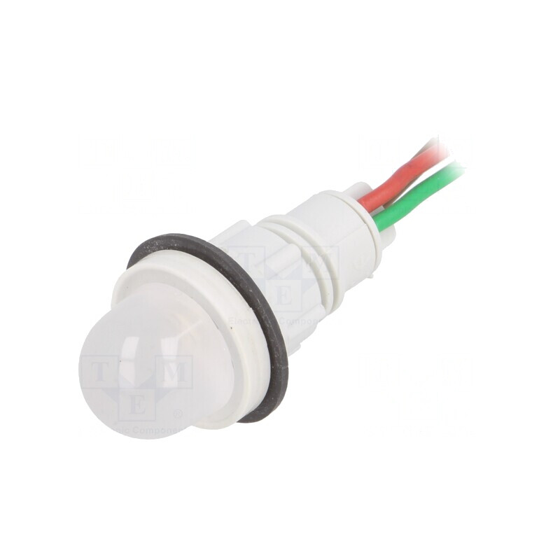 Lampa LED de Control Roșu/Verde 24V Ø13mm | Electronic-mag.ro | Componente Electronice