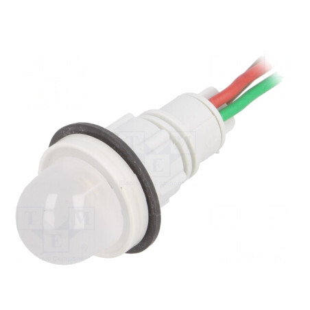 Lampa LED de Control Roșu/Verde 24V Ø13mm | Electronic-mag.ro | Componente Electronice