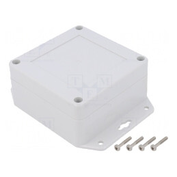 Carcasă universală ABS gri deschis 90x90x45mm | Electronic-mag.ro | Componente Electronice