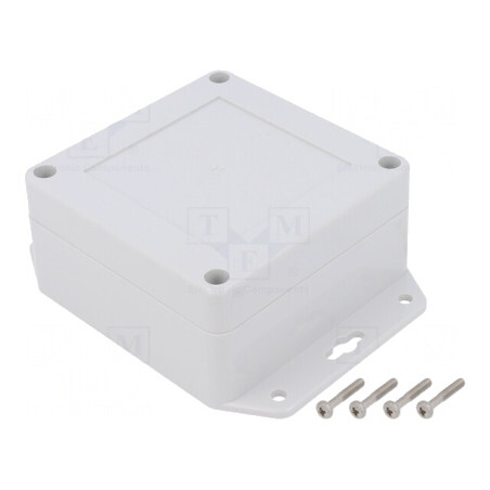 Carcasă universală ABS gri deschis 90x90x45mm | Electronic-mag.ro | Componente Electronice