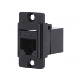 Adaptor DUALSLIM Cat 5e 8p8c 29mm Metal | Electronic-mag.ro | Componente Electronice