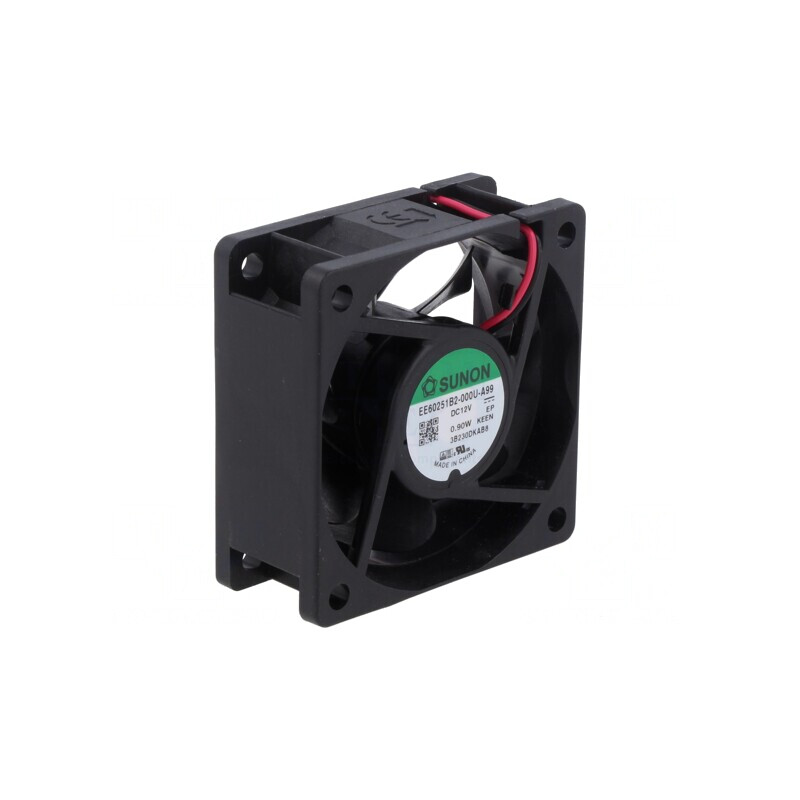 Ventilator axial DC 12V 60x60x25mm 32.79m³/h 30dBA cu bilă | Electronic-mag.ro | Componente Electronice