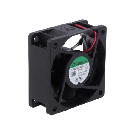 Ventilator axial DC 12V 60x60x25mm 32.79m³/h 30dBA cu bilă | Electronic-mag.ro | Componente Electronice