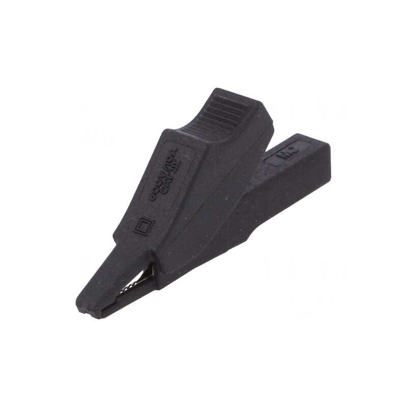 Bornă crocodil 10A 60VDC neagră 58,5mm | Electronic-mag.ro | Componente Electronice Bornă crocodil 10A 60VDC neagră 58,5mm | Electronic-mag.ro | Componente Electronice
