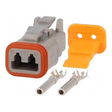 Conector cablu DT mamă 2 pini crimpat | Electronic-mag.ro | Componente Electronice
