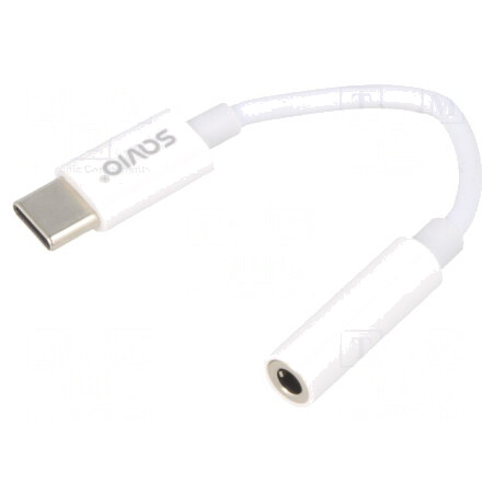 Cablu USB C la Jack 3.5mm 0.11m Alb | Electronic-mag.ro | Componente Electronice