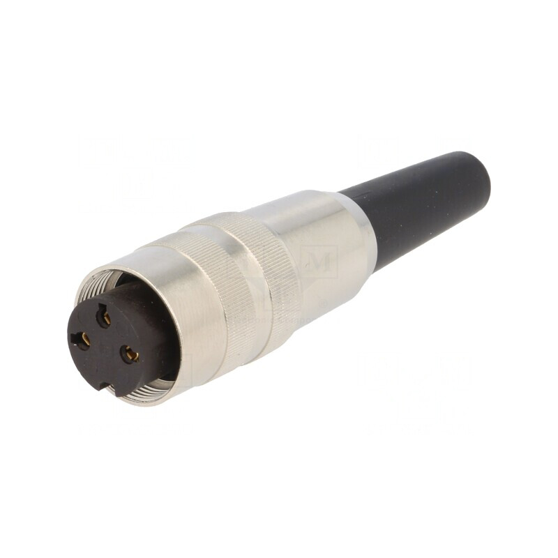 Conector M16 Mufă Mamă 3 Pin 5A 250V Drept Lipire Cablu | Electronic-mag.ro | Componente Electronice