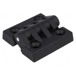 Balama Poliamidă Neagră 50mm x 50mm cu 4 Orificii | Electronic-mag.ro | Componente Electronice