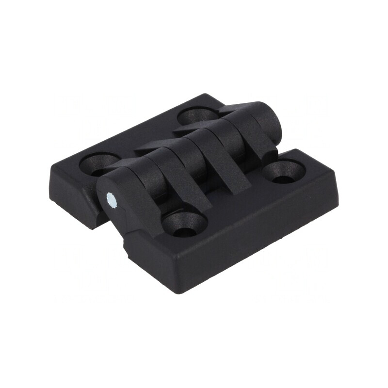 Balama Poliamidă Neagră 50mm x 50mm cu 4 Orificii | Electronic-mag.ro | Componente Electronice
