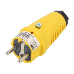 Conector Alimentare AC Tată 250VAC 16A Pe Cablu | Electronic-mag.ro | Componente Electronice