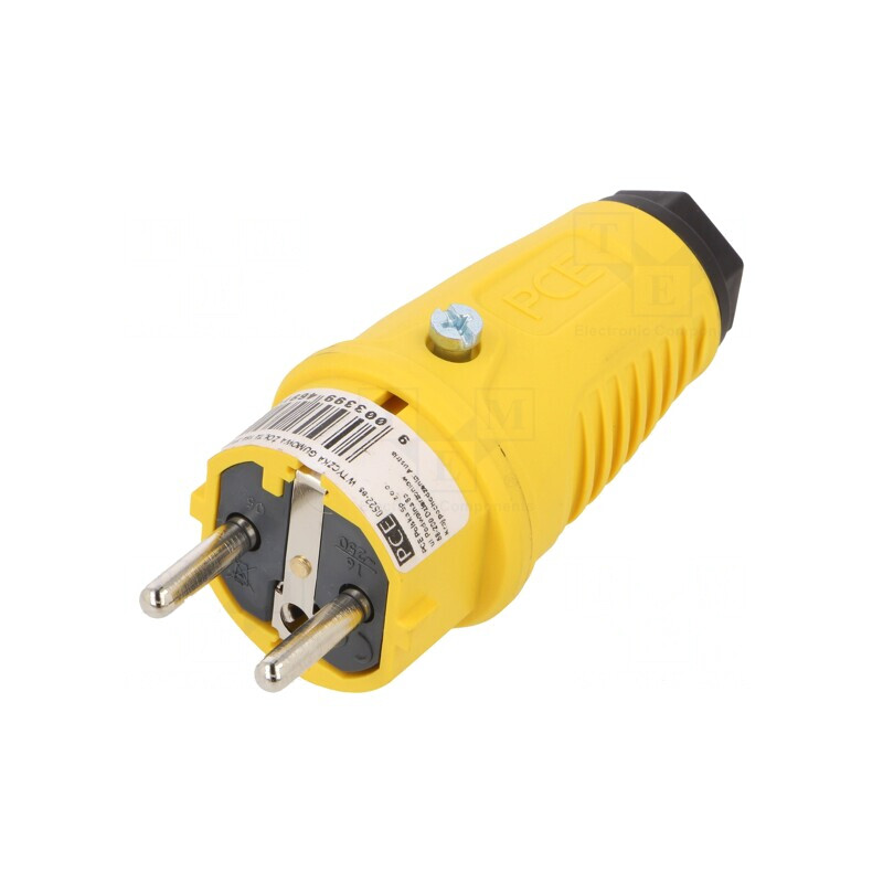 Conector Alimentare AC Tată 250VAC 16A Pe Cablu | Electronic-mag.ro | Componente Electronice