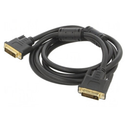 Cablu dual link DVI-D 1,8m PVC | Electronic-mag.ro | Componente Electronice