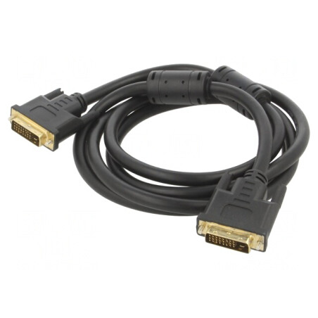 Cablu dual link DVI-D 1,8m PVC | Electronic-mag.ro | Componente Electronice