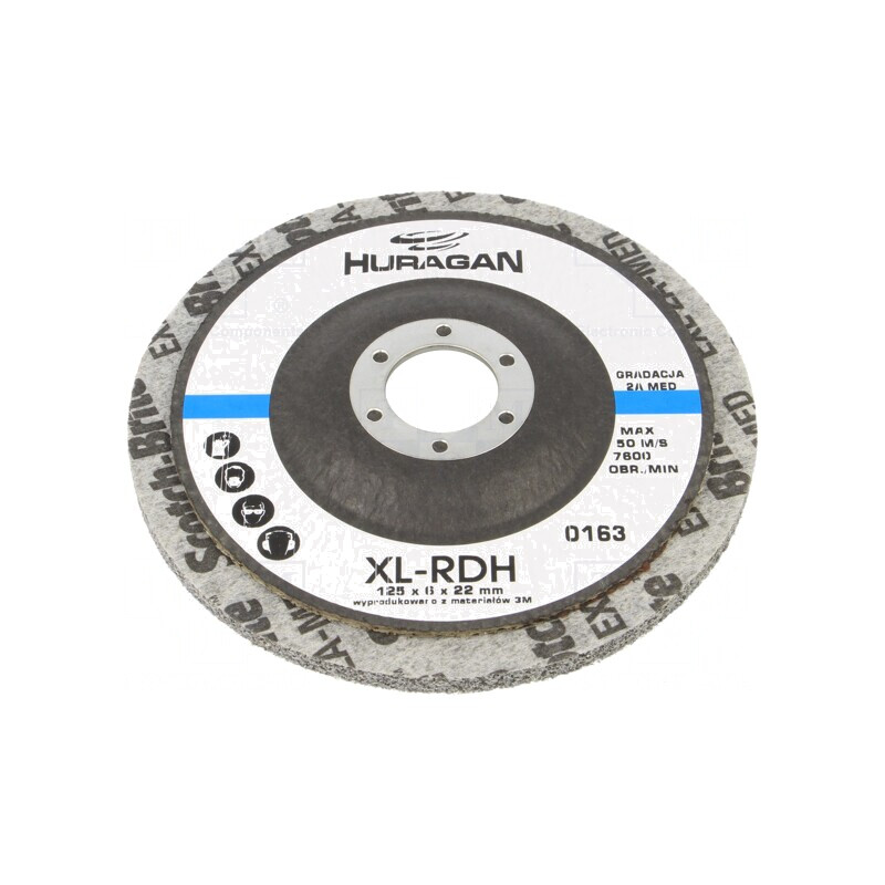 Disc de șlefuire țesătură Ø125x6mm, Orificiu 22mm | Electronic-mag.ro | Componente Electronice