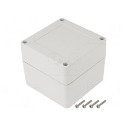 Carcasă universală cu bucșă din alamă 90x90x75mm | Electronic-mag.ro | Componente Electronice