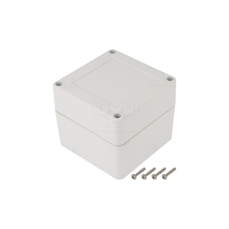 Carcasă universală cu bucșă din alamă 90x90x75mm | Electronic-mag.ro | Componente Electronice
