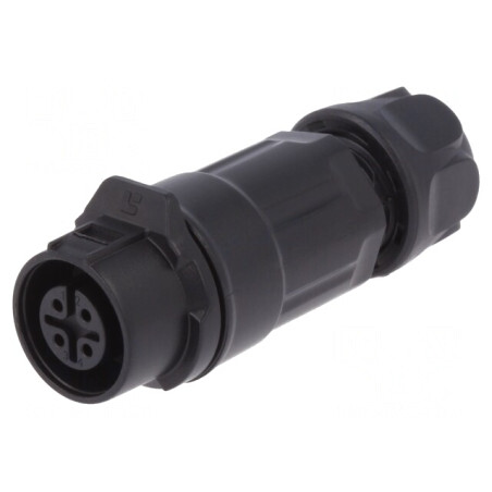 Conector Circular Mufă 12mm 4-Pin Aurit 5A Mamă | Electronic-mag.ro | Componente Electronice