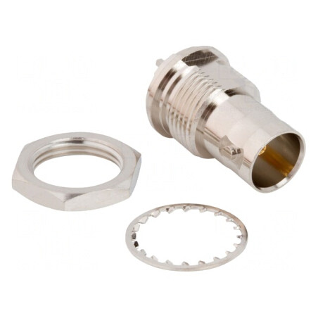 Soclu BNC Mamă 75Ω THT PTFE | Electronic-mag.ro | Componente Electronice
