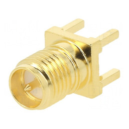 Mufă RP-SMA Tată Reverse Drept 50Ω THT Aurit Pe Cablu PTFE | Electronic-mag.ro | Componente Electronice
