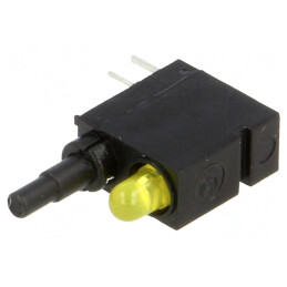 Comutator apăsare galben SPDT 0,5A/60VAC | Electronic-mag.ro | Componente Electronice