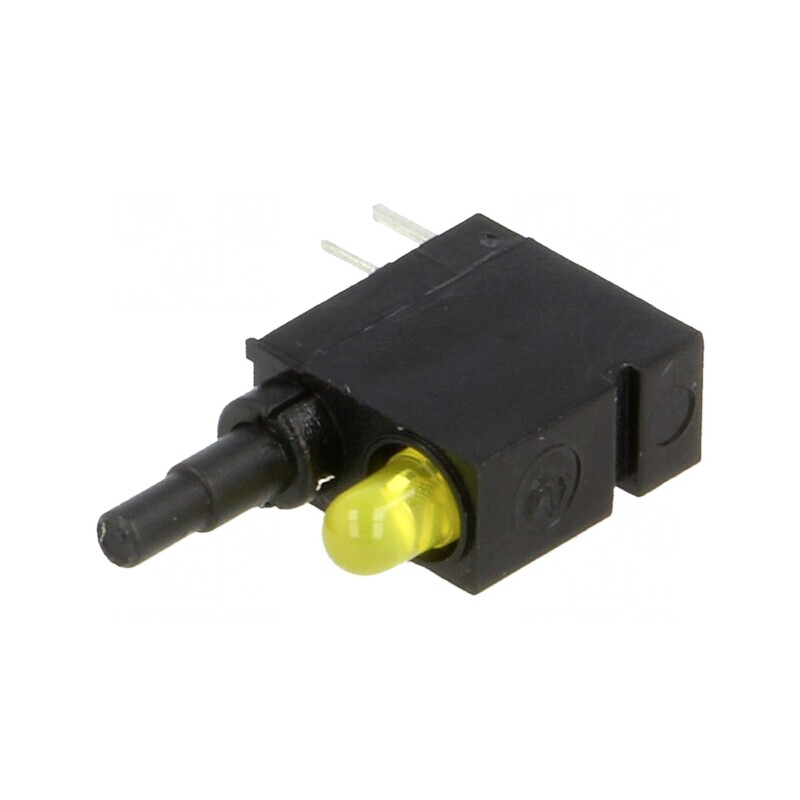 Comutator apăsare galben SPDT 0,5A/60VAC | Electronic-mag.ro | Componente Electronice