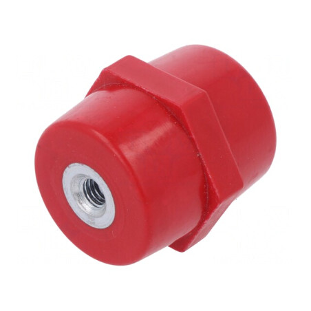 Suport Izolator 40mm 1kV Roșu | Electronic-mag.ro | Componente Electronice