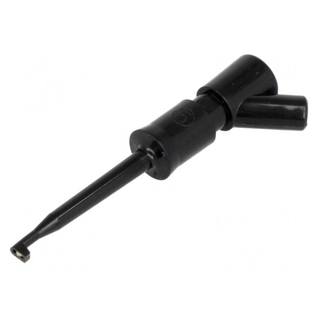 Clips de măsurare 6A 60VDC negru aurit cu cârlig | Electronic-mag.ro | Componente Electronice