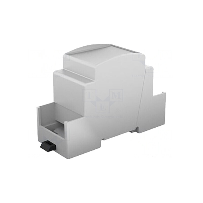 Carcasă pentru șină DIN, gri, 90,5x36,3x62mm | Electronic-mag.ro | Componente Electronice