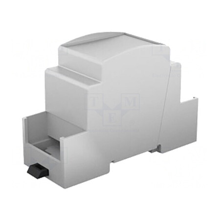 Carcasă pentru șină DIN, gri, 90,5x36,3x62mm | Electronic-mag.ro | Componente Electronice