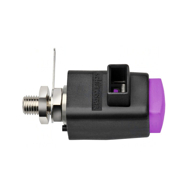 Clemă de laborator purpurie 16A 300VDC | Electronic-mag.ro | Componente Electronice