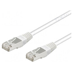 Patch cord SF/UTP 5e alb 15m | Electronic-mag.ro | Componente Electronice