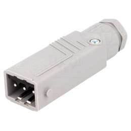 Conector dreptunghiular ST 3 pini IP54 cositorit | Electronic-mag.ro | Componente Electronice