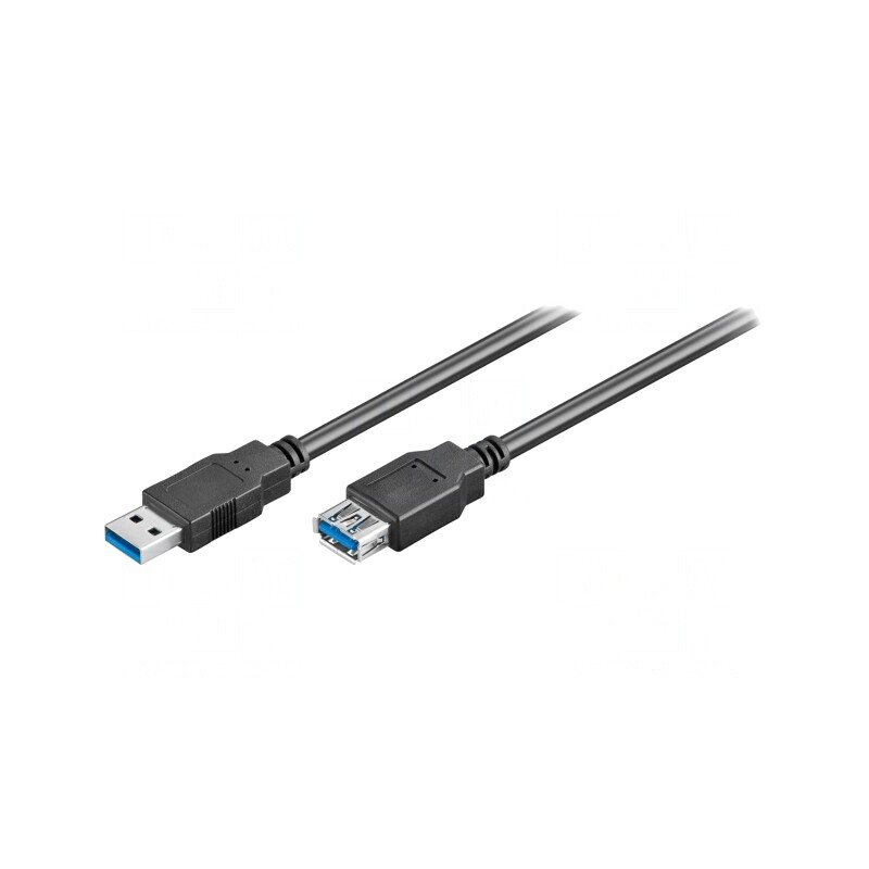 Cablu USB 3.0 A-A 3m Negru 5Gbps | Electronic-mag.ro | Componente Electronice