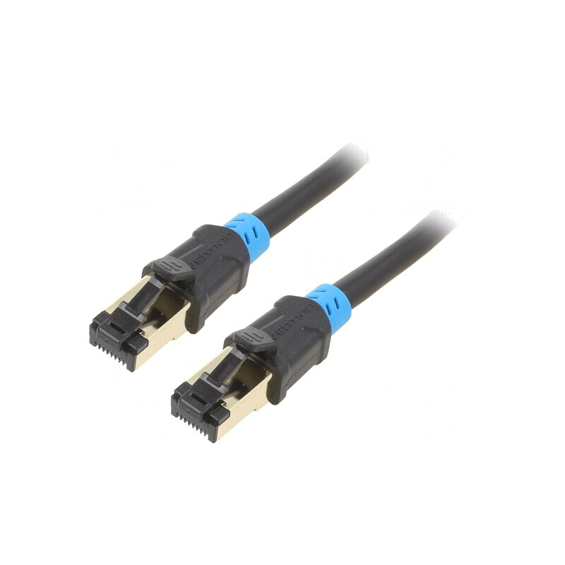 Patch Cord S/FTP Cat6 5m Negru | Electronic-mag.ro | Componente Electronice
