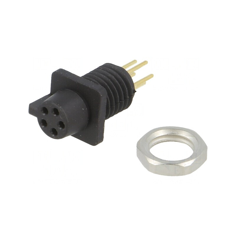 Conector Circular Soclu Mamă 5 PIN Aurit 3A IP40 60V | Electronic-mag.ro | Componente Electronice Conector Circular Soclu Mamă 5 PIN Aurit 3A IP40 60V | Electronic-mag.ro | Componente Electronice