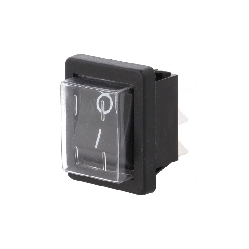Comutator Rocker DPST ON-OFF 16A 250V Negru | Electronic-mag.ro | Componente Electronice