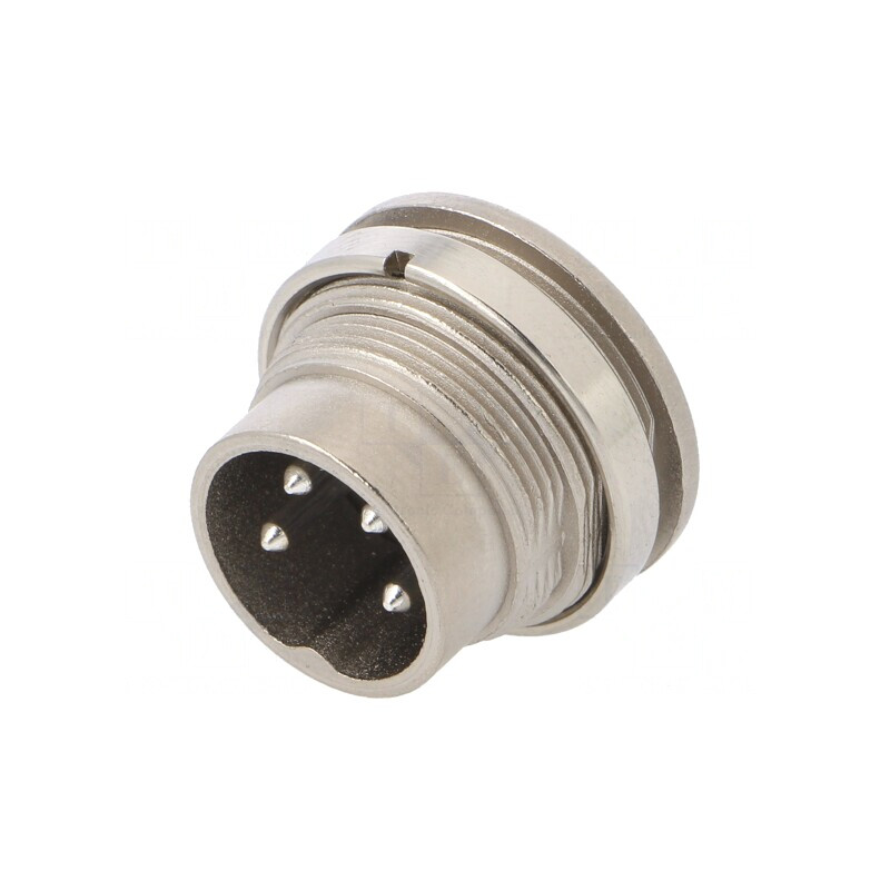 Conector M16 Soclu Tată 4 PIN 5A 300V IP40 | Electronic-mag.ro | Componente Electronice