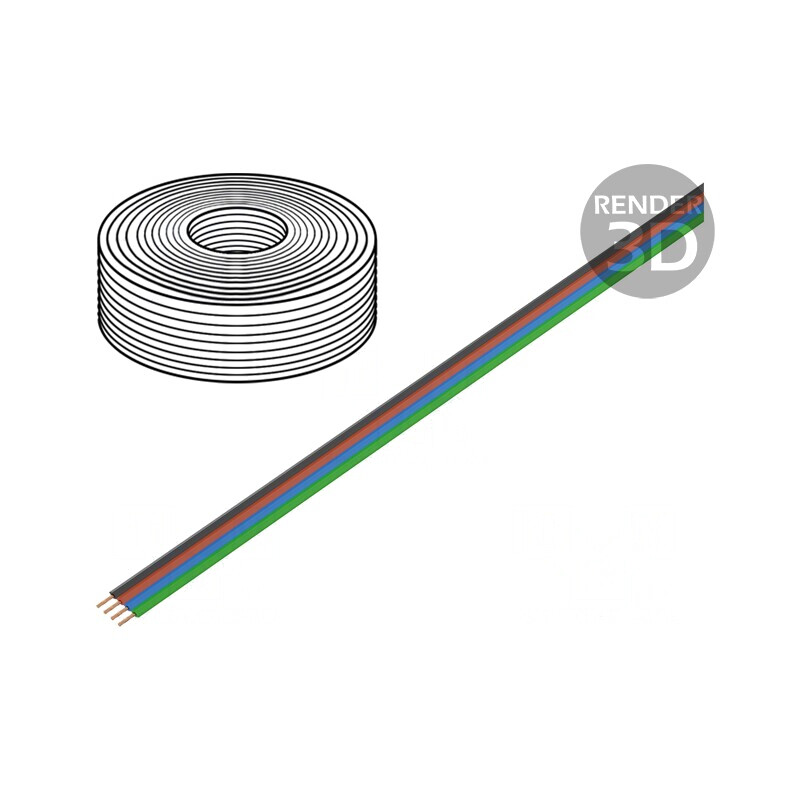Cablu Bandă FBK Toy 4x0,25mm2 Cu PVC 5m | Electronic-mag.ro | Componente Electronice Cablu Bandă FBK Toy 4x0,25mm2 Cu PVC 5m | Electronic-mag.ro | Componente Electronice