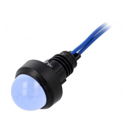 Lampă de control LED albastru 230V Ø13mm IP40 | Electronic-mag.ro | Componente Electronice