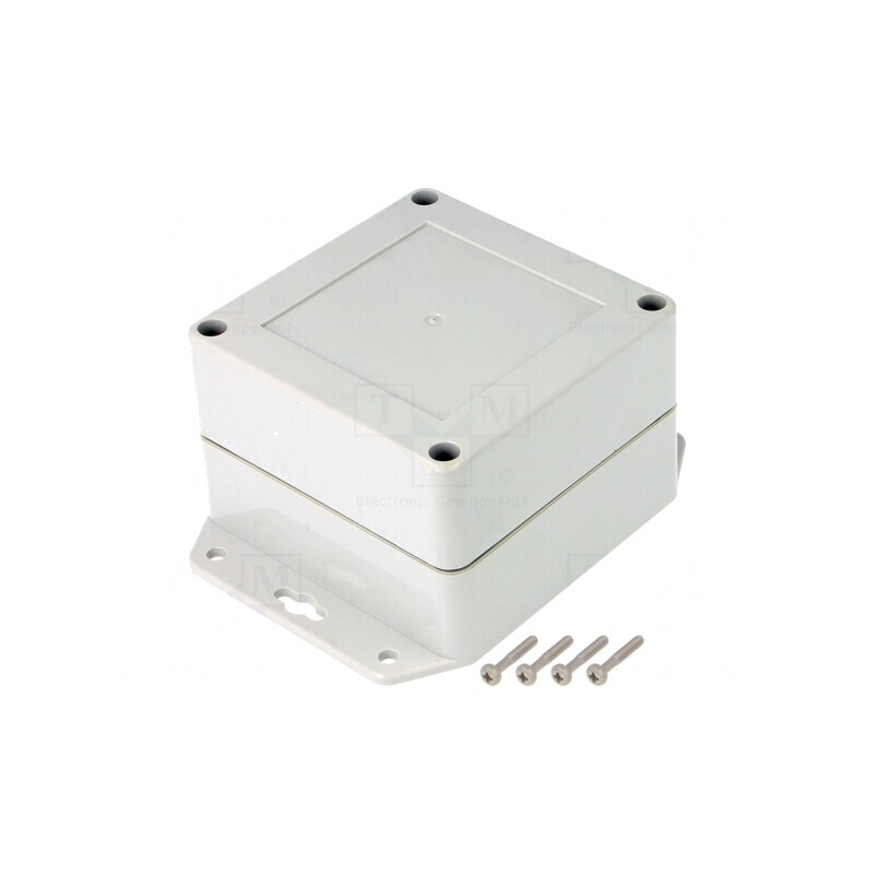 Carcasă Universală ABS Gri Deschis 90x90x60mm | Electronic-mag.ro | Componente Electronice