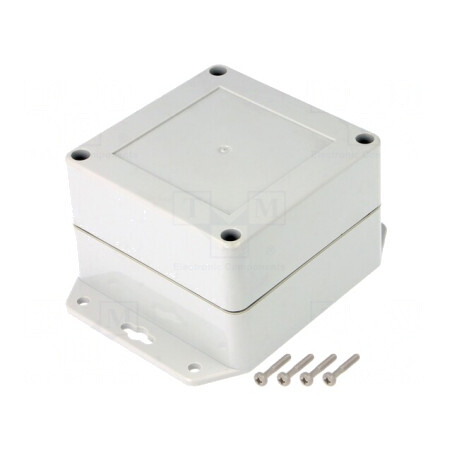 Carcasă Universală ABS Gri Deschis 90x90x60mm | Electronic-mag.ro | Componente Electronice