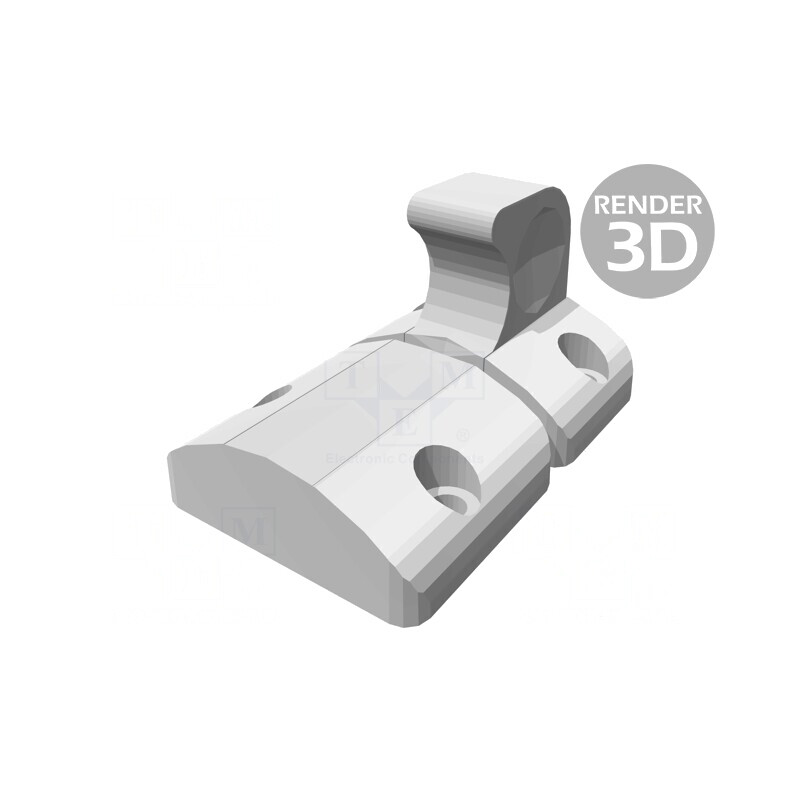 Clemă tehnopolimer 38x56.5mm manetă neagră 25N | Electronic-mag.ro | Componente Electronice