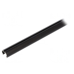 Profil Aluminiu Negru 1m pentru Module LED | Electronic-mag.ro | Componente Electronice