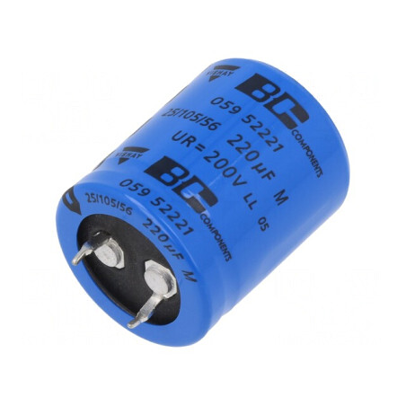 Condensator Electrolitic Snap-In 220uF 200VDC | Electronic-mag.ro | Componente Electronice