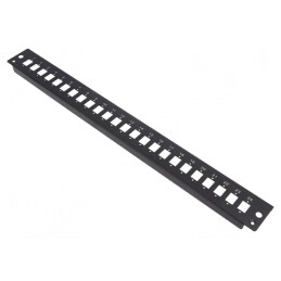 Patch Panel Fibră Optică 19" Negru RACK