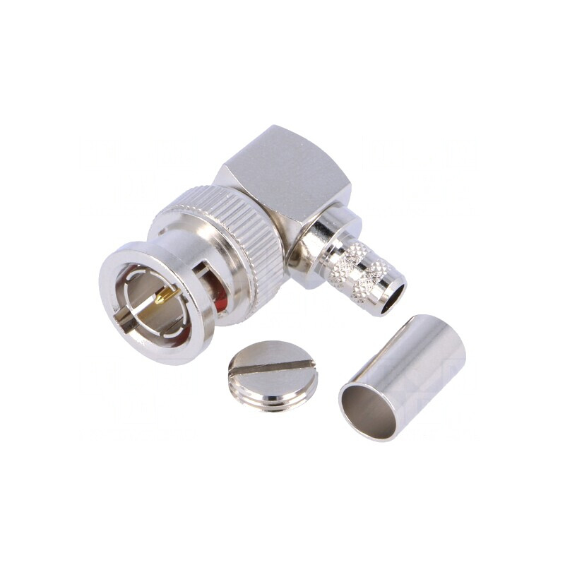 Mufă BNC Tată Unghi 90° 75Ω Crimpată Aurită | Electronic-mag.ro | Componente Electronice Mufă BNC Tată Unghi 90° 75Ω Crimpată Aurită | Electronic-mag.ro | Componente Electronice
