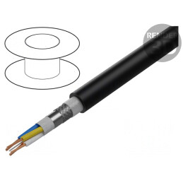 Cablu ETHERLINE® ROBUST 1x4x22AWG Negru 5m | Electronic-mag.ro | Componente Electronice