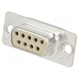 Conector D-Sub 9-Pin Mamă pentru Lipire | Electronic-mag.ro | Componente Electronice